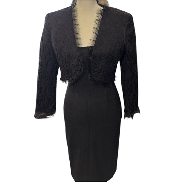 Lafayette 148 Black Cropped Blazer Jacket 10 - Picture 5 of 14